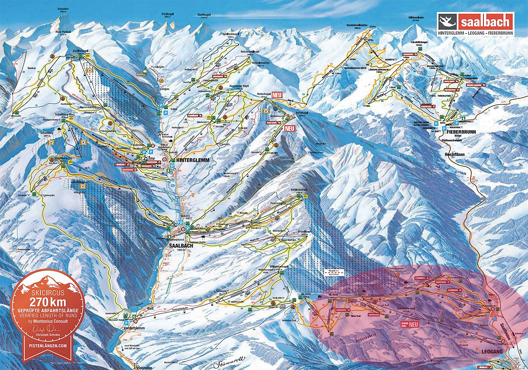 Impresii si ponturi dupa vacanta la ski in Austria 7 harta-leogang