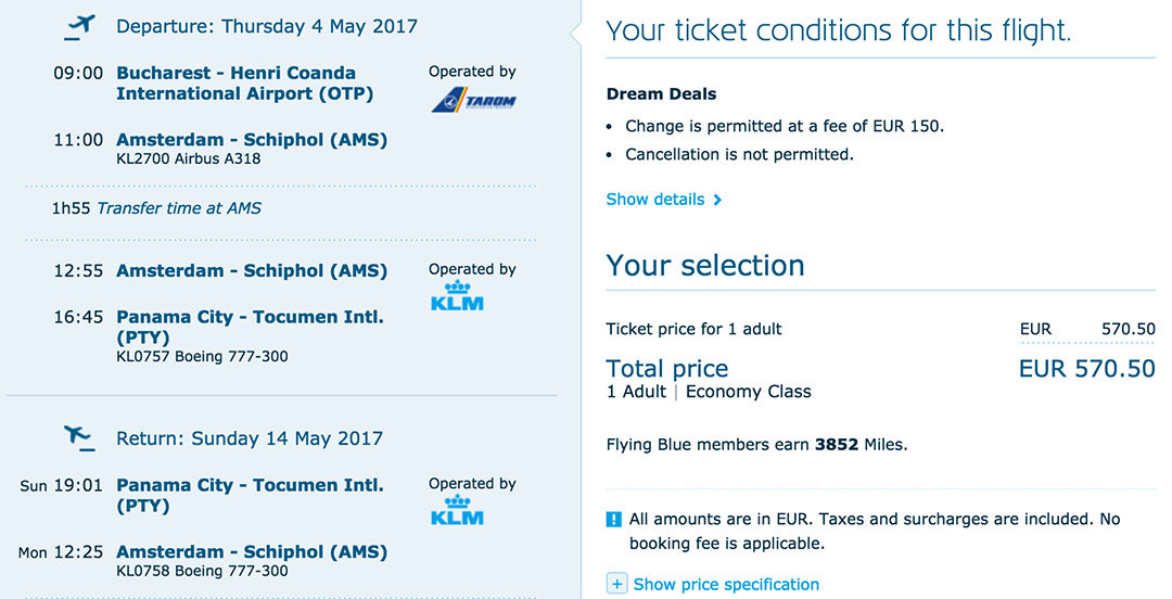 Promo Air France KLM. Tarife cu pana la 40% mai mici 6 pan-570