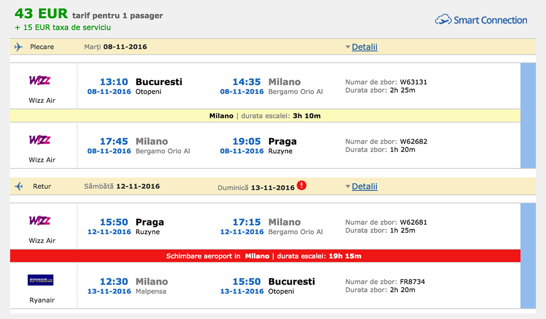Travel design. Bucuresti-Milano-Praga si retur, 58 euro 2 praga-58
